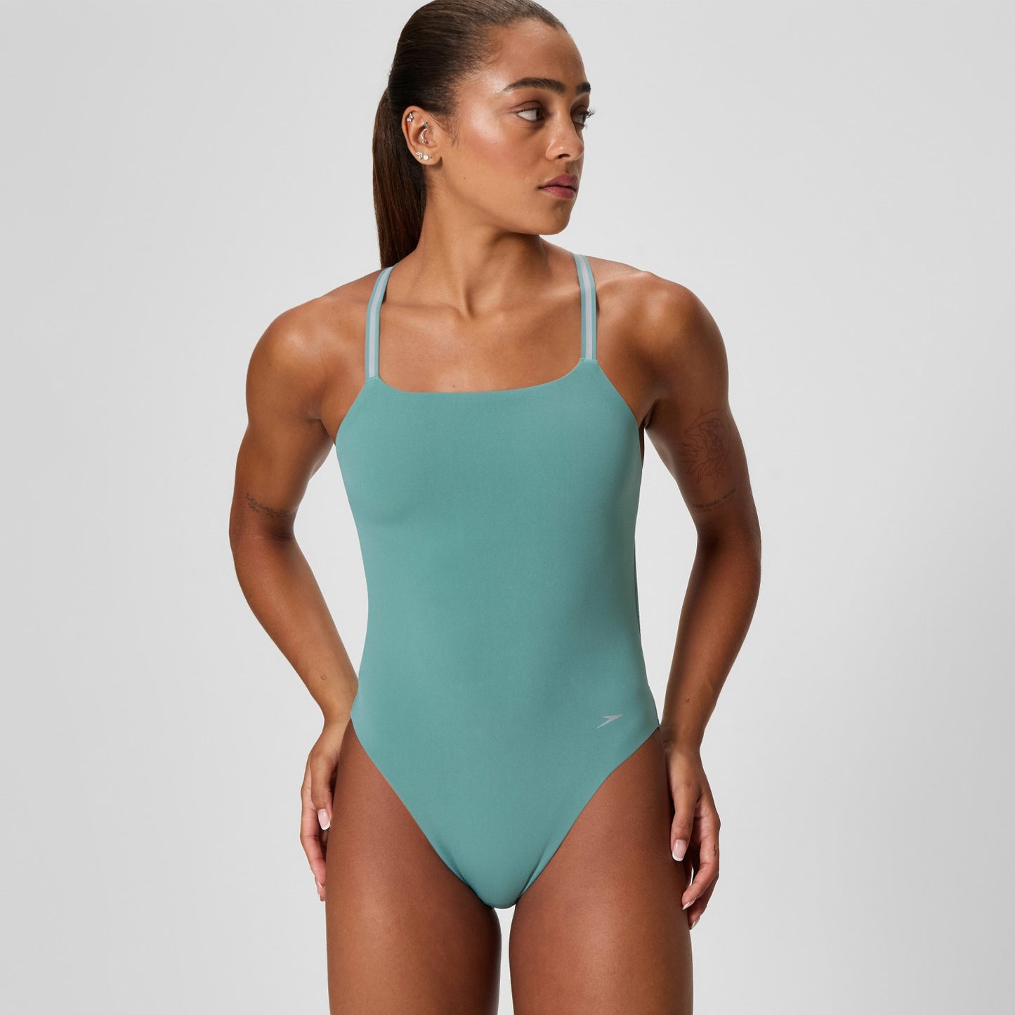Vanquisher Active Back One Piece Storm Green - Speedo