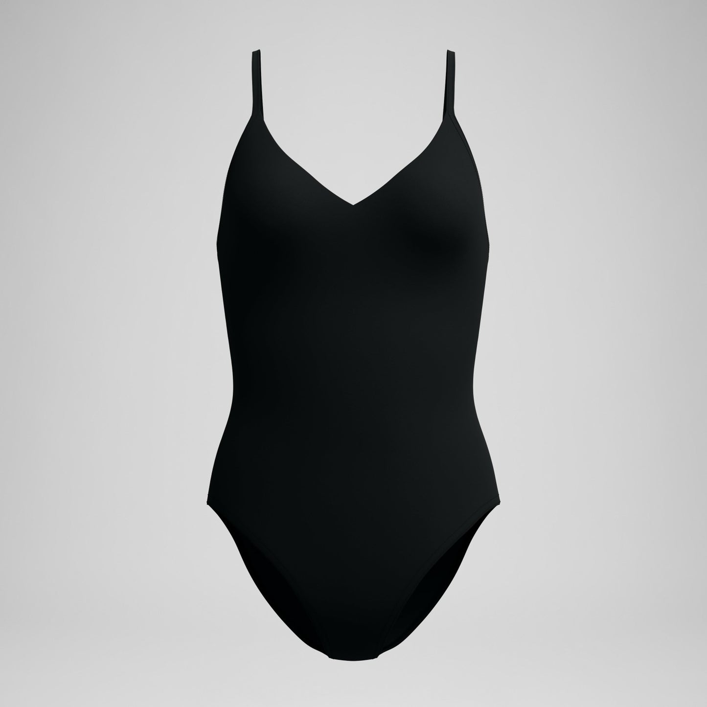 Solid V-Neck Swimsuit Black - Speedo