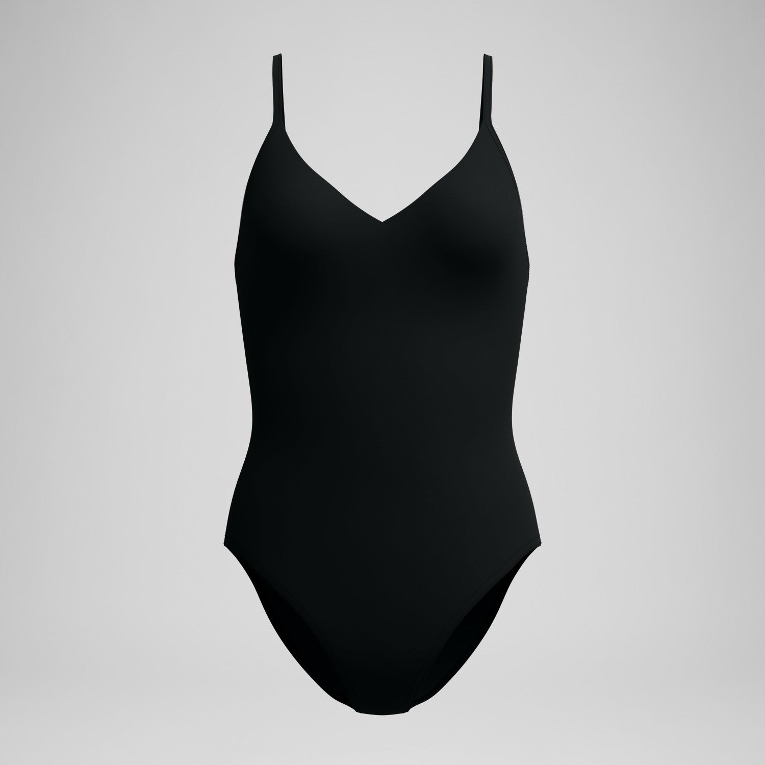 Solid V-Neck Swimsuit Black - Speedo