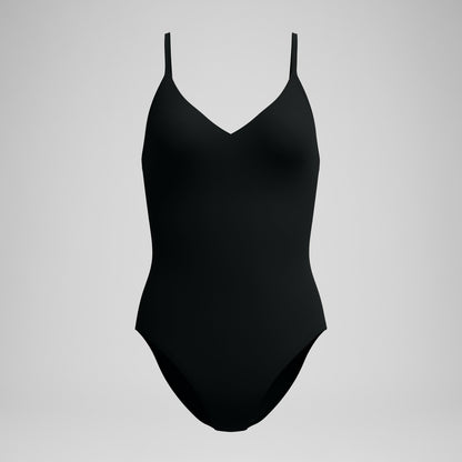 Solid V-Neck Swimsuit Black - Speedo