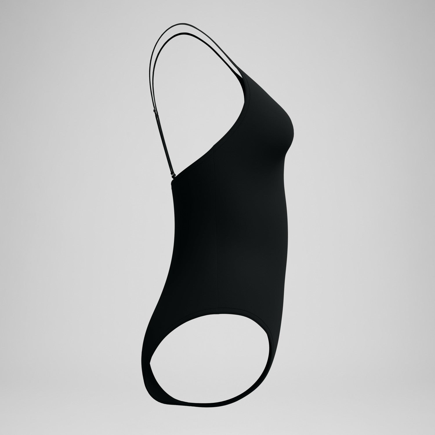 Solid V-Neck Swimsuit Black - Speedo