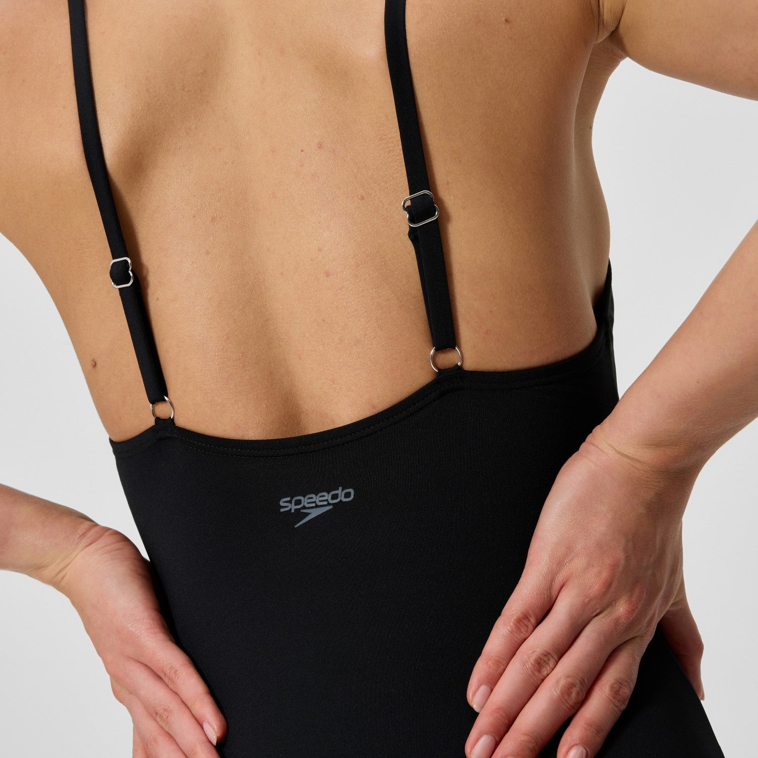 Solid V-Neck Swimsuit Black - Speedo