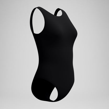 Solid High Neck Swimsuit Black - Speedo