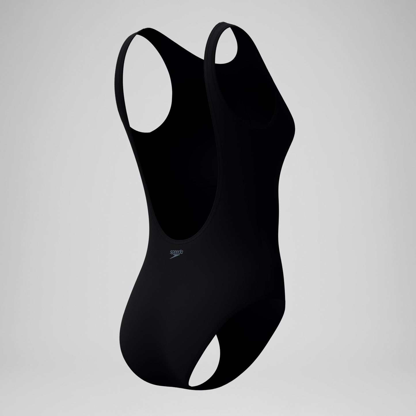 Solid High Neck Swimsuit Black - Speedo