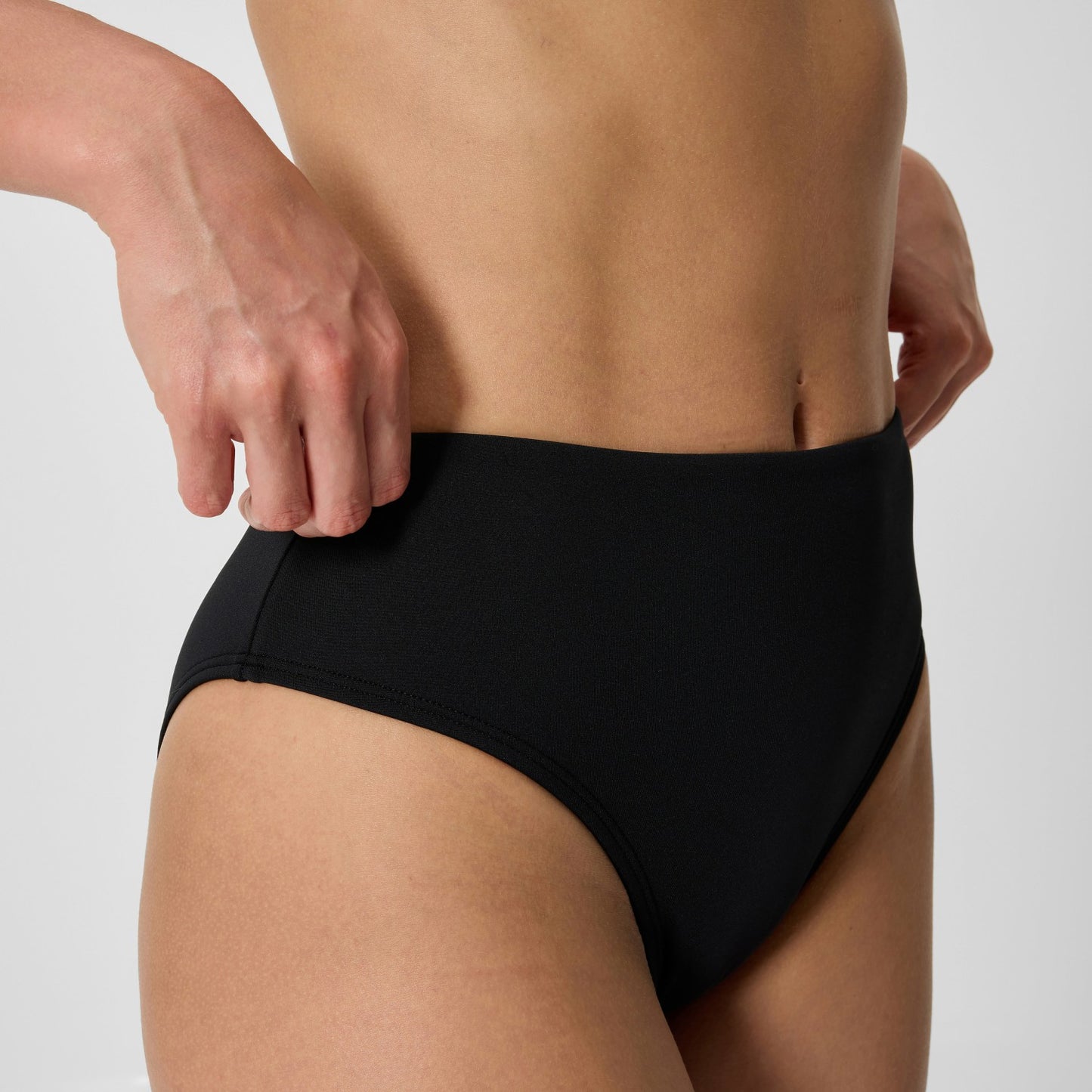 Cheeky High Waist Bikini Bottom Black - Speedo