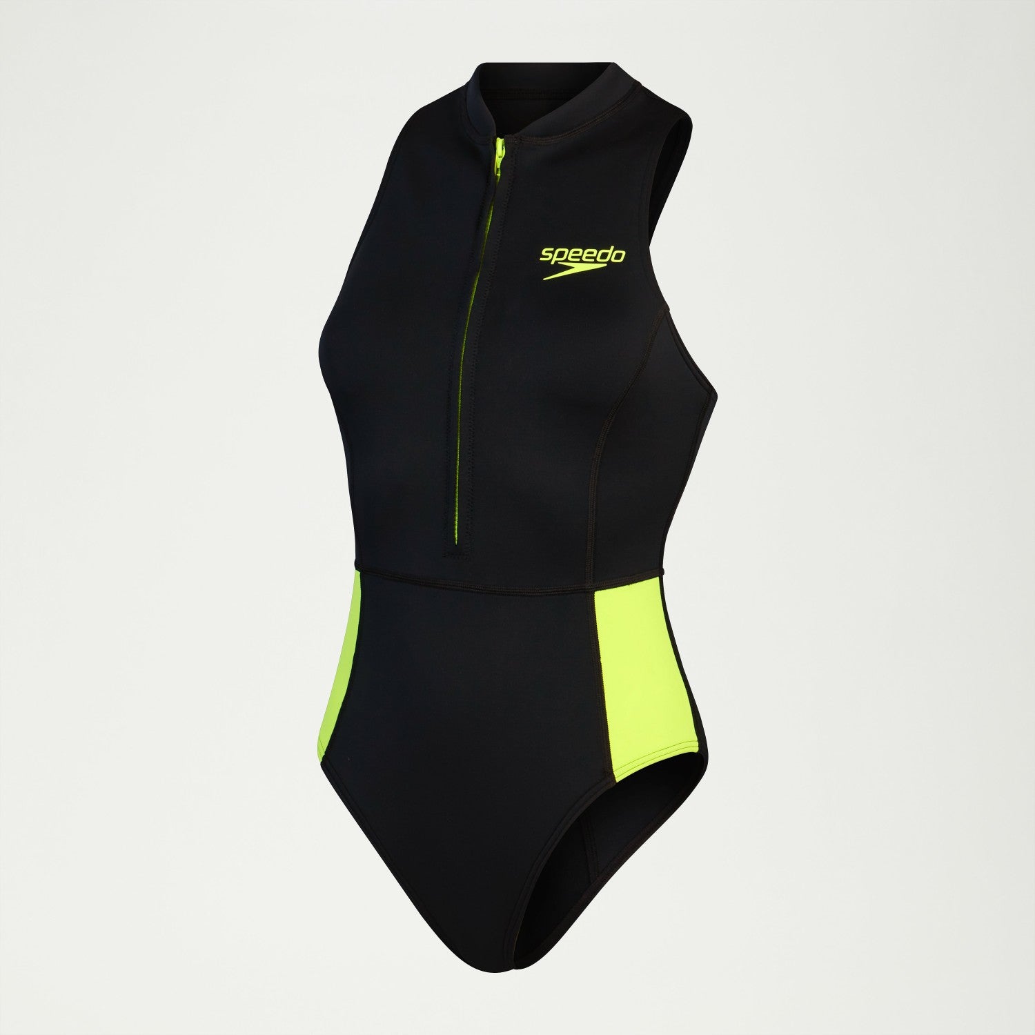 Sleeveless Thermal Swimsuit Black/Yellow - Speedo