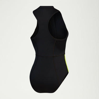 Sleeveless Thermal Swimsuit Black/Yellow - Speedo