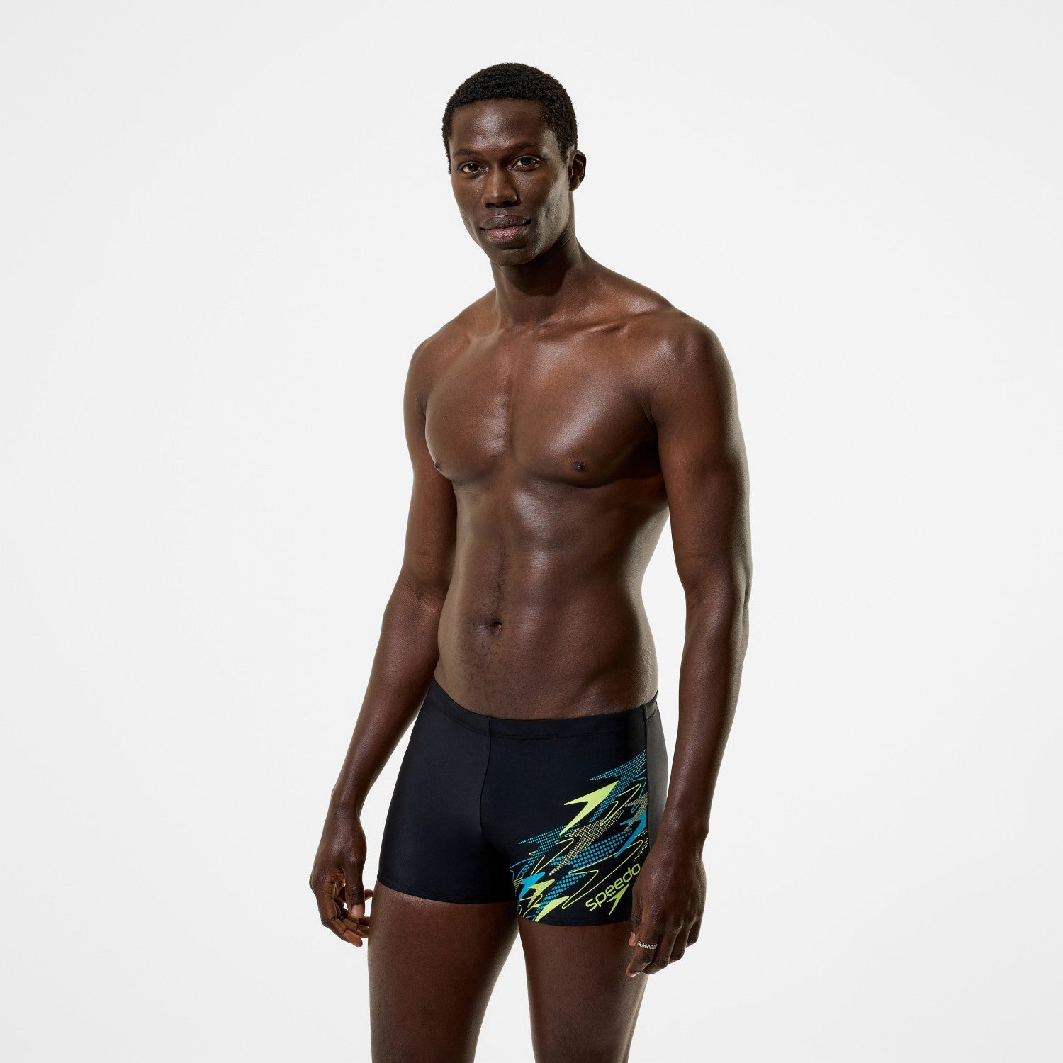 Logo Aquashorts Black/Green - Speedo