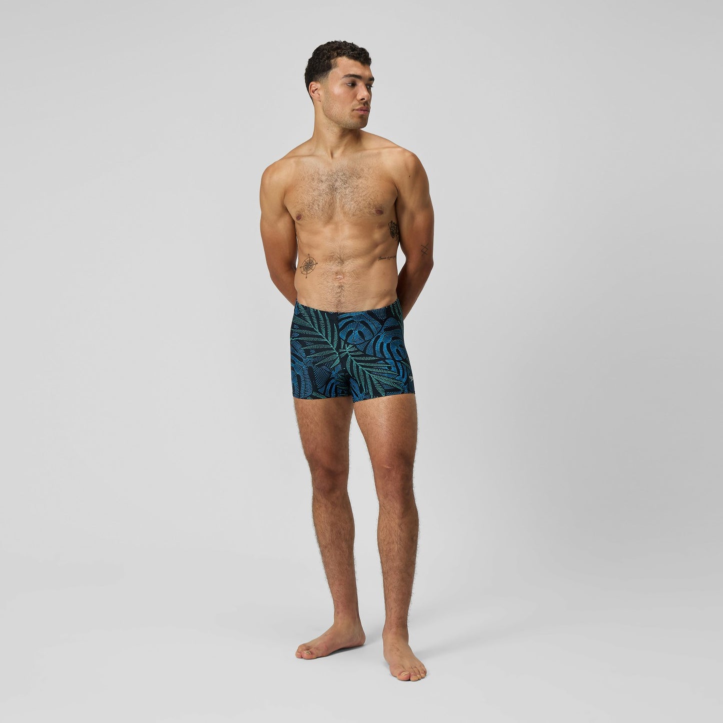 Print Beachstar Square Leg Black/Blue - Speedo