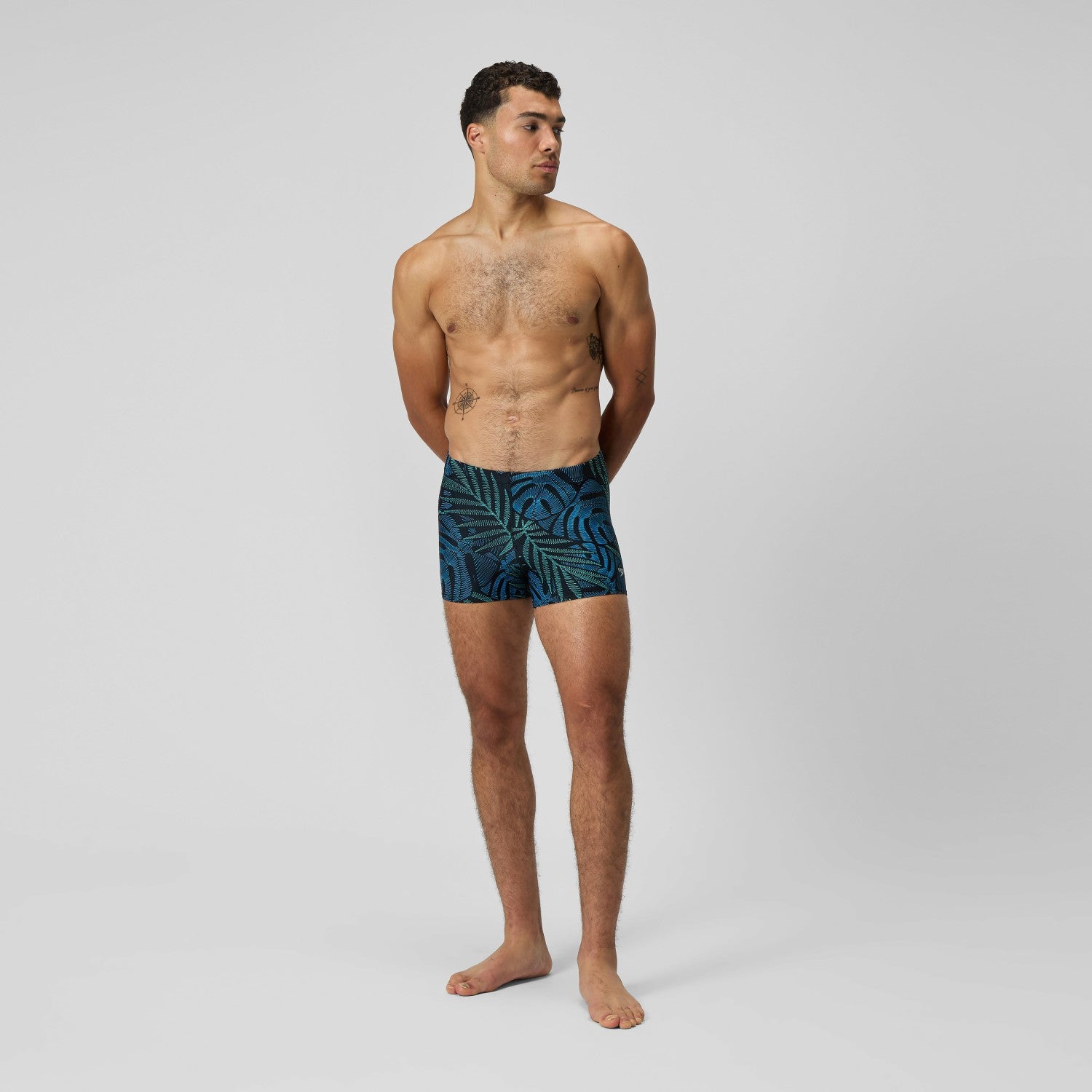 Print Beachstar Square Leg Black/Blue - Speedo