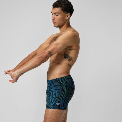 Print Beachstar Square Leg Black/Blue - Speedo