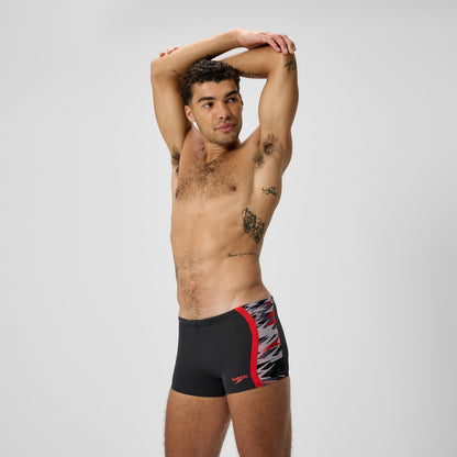 Hyperboom Splice Aquashorts Black/Red - Speedo
