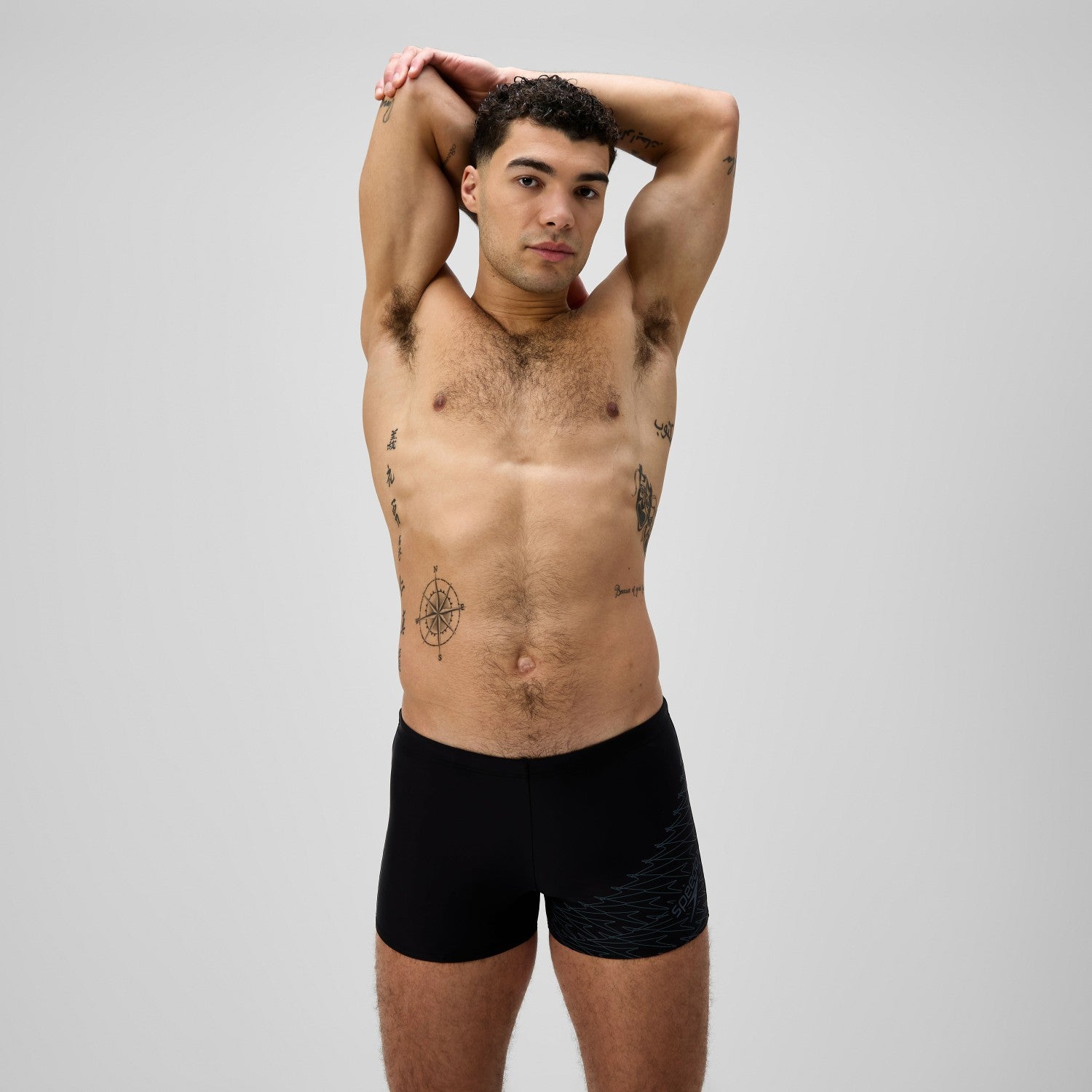 Medley Logo Aquashorts Black/Grey - Speedo