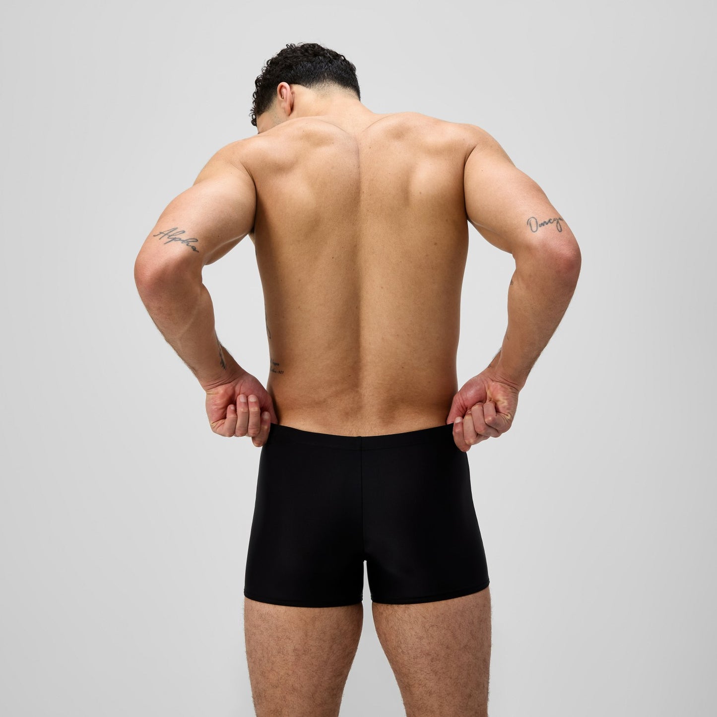 Medley Logo Aquashorts Black/Grey - Speedo