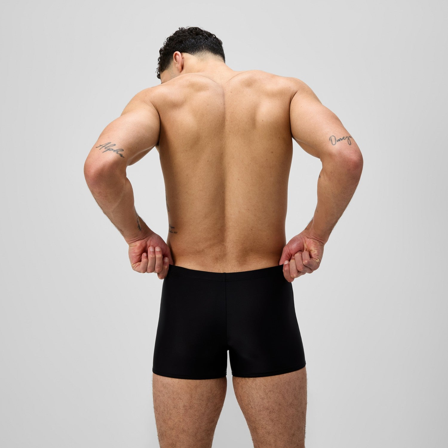 Medley Logo Aquashorts Black/Grey - Speedo