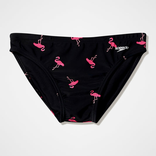 The Speedo Printed Briefs Black - Speedo