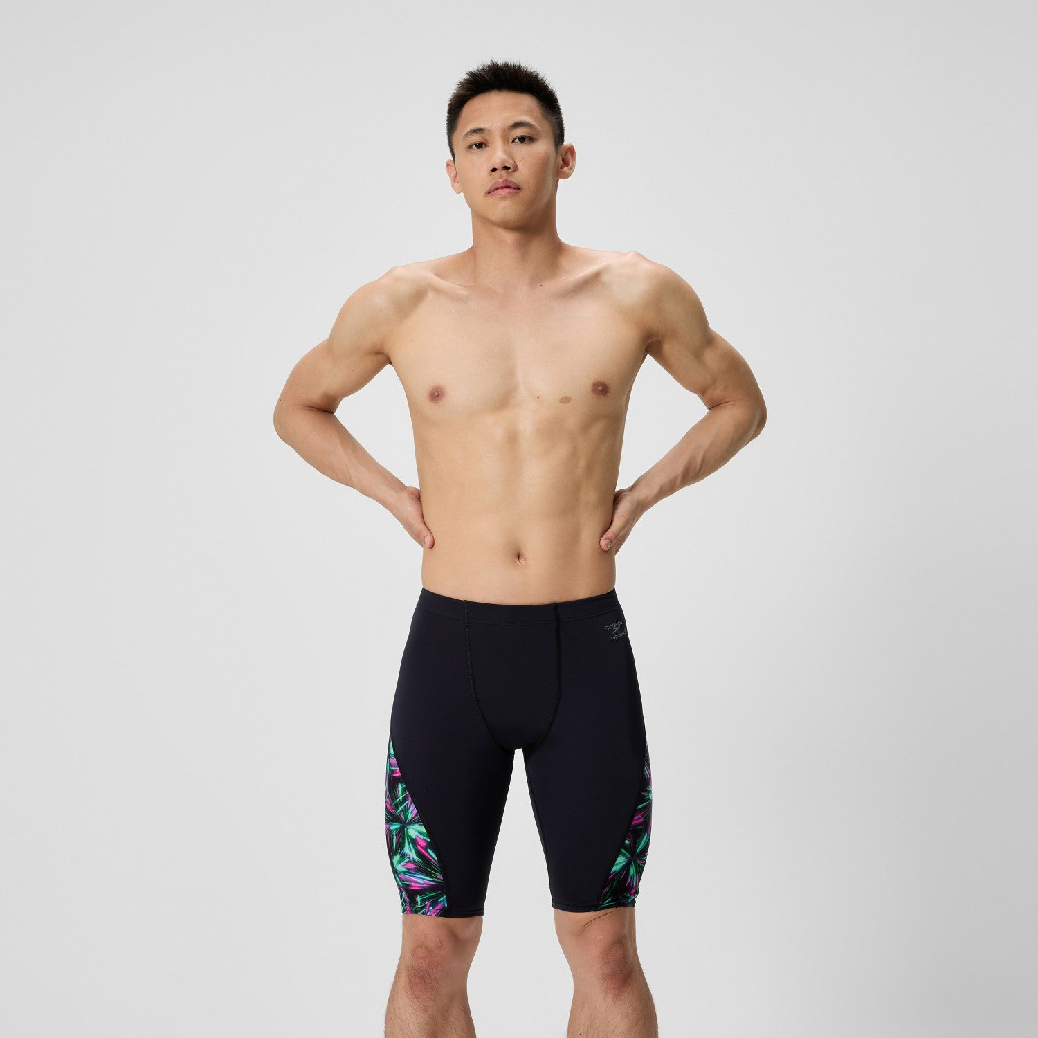Club Training Spliced Jammer Black/Green - Speedo