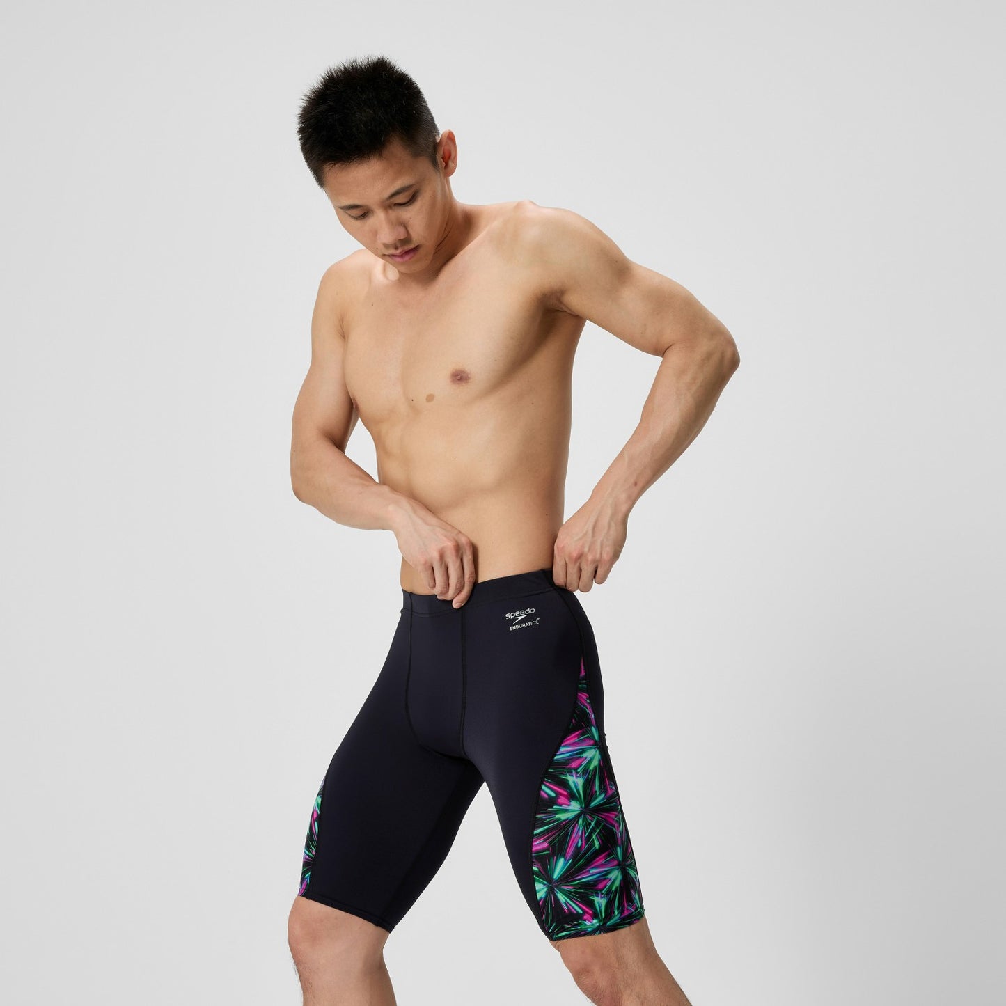Club Training Spliced Jammer Black/Green - Speedo