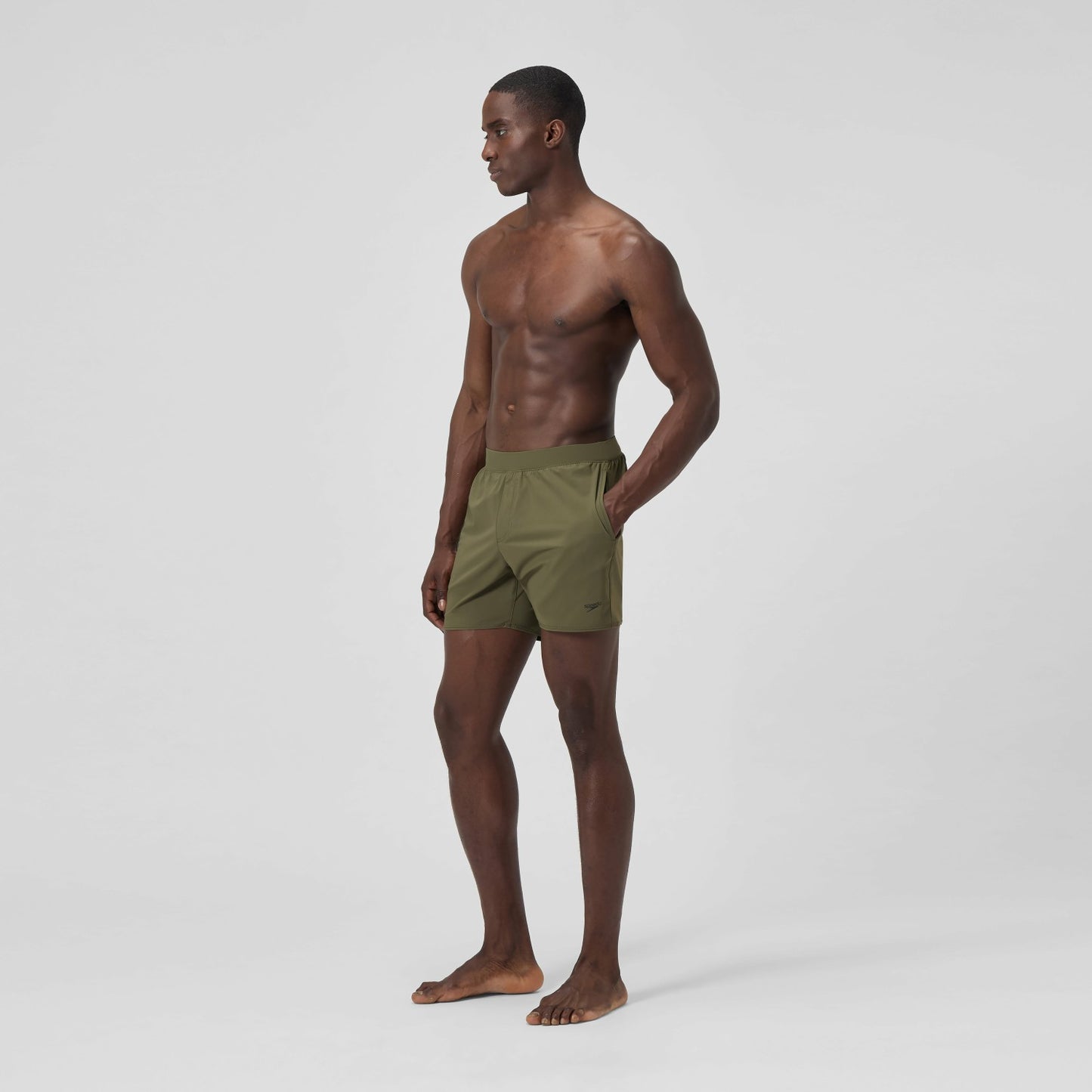 Lookout Solid Swim Shorts Green - Speedo