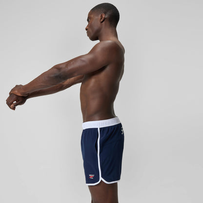 Jetstream Retro Logo Volley Swim Shorts Navy/White - Speedo