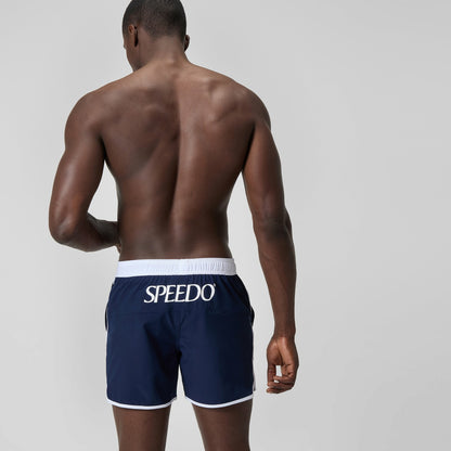 Jetstream Retro Logo Volley Swim Shorts Navy/White - Speedo