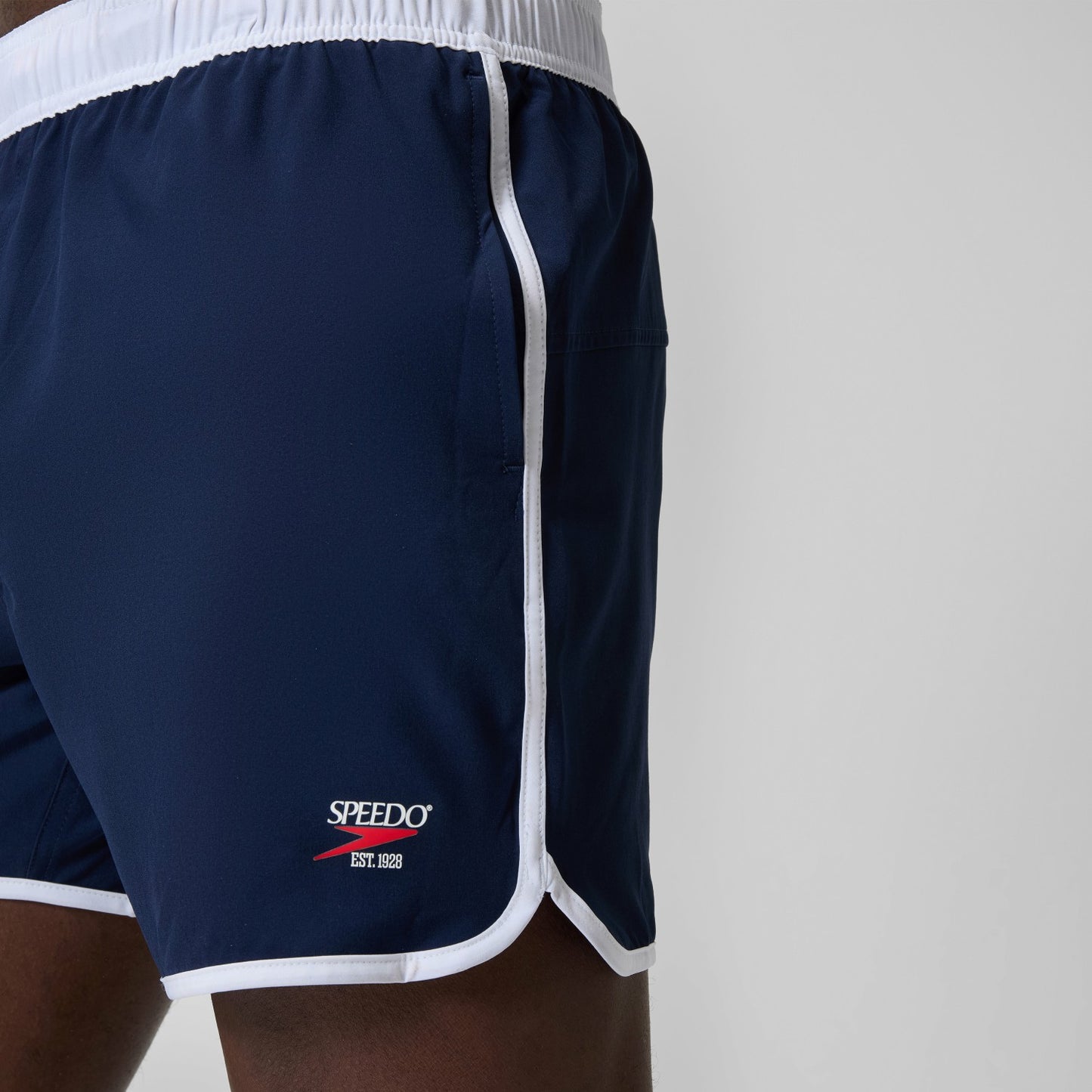 Jetstream Retro Logo Volley Swim Shorts Navy/White - Speedo