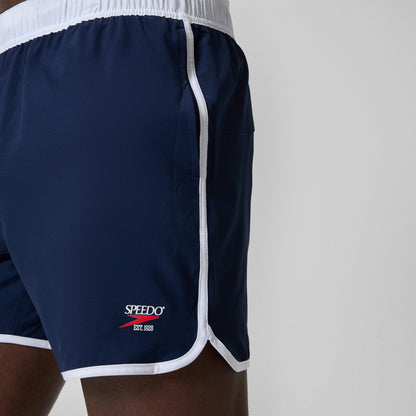 Jetstream Retro Logo Volley Swim Shorts Navy/White - Speedo