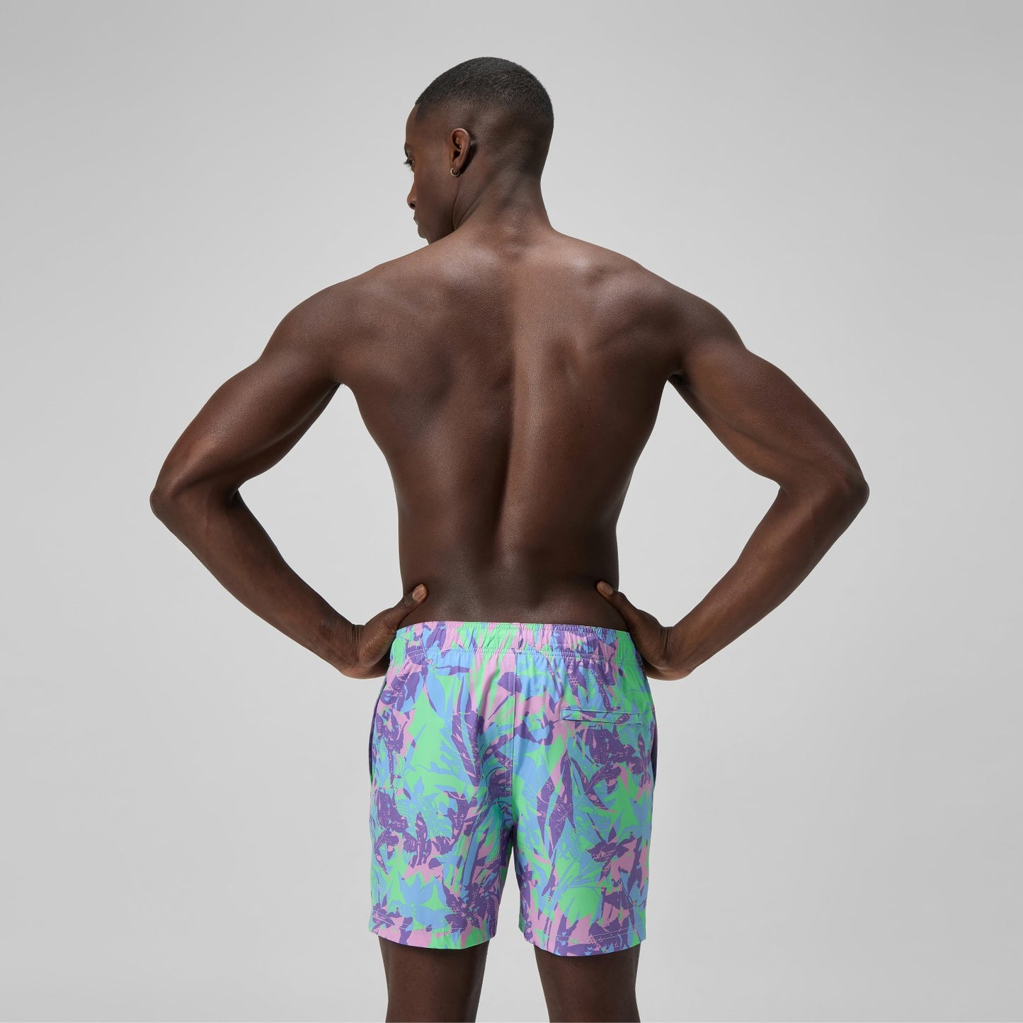 Redondo Edge Printed Swim Shorts Purple/Green - Speedo