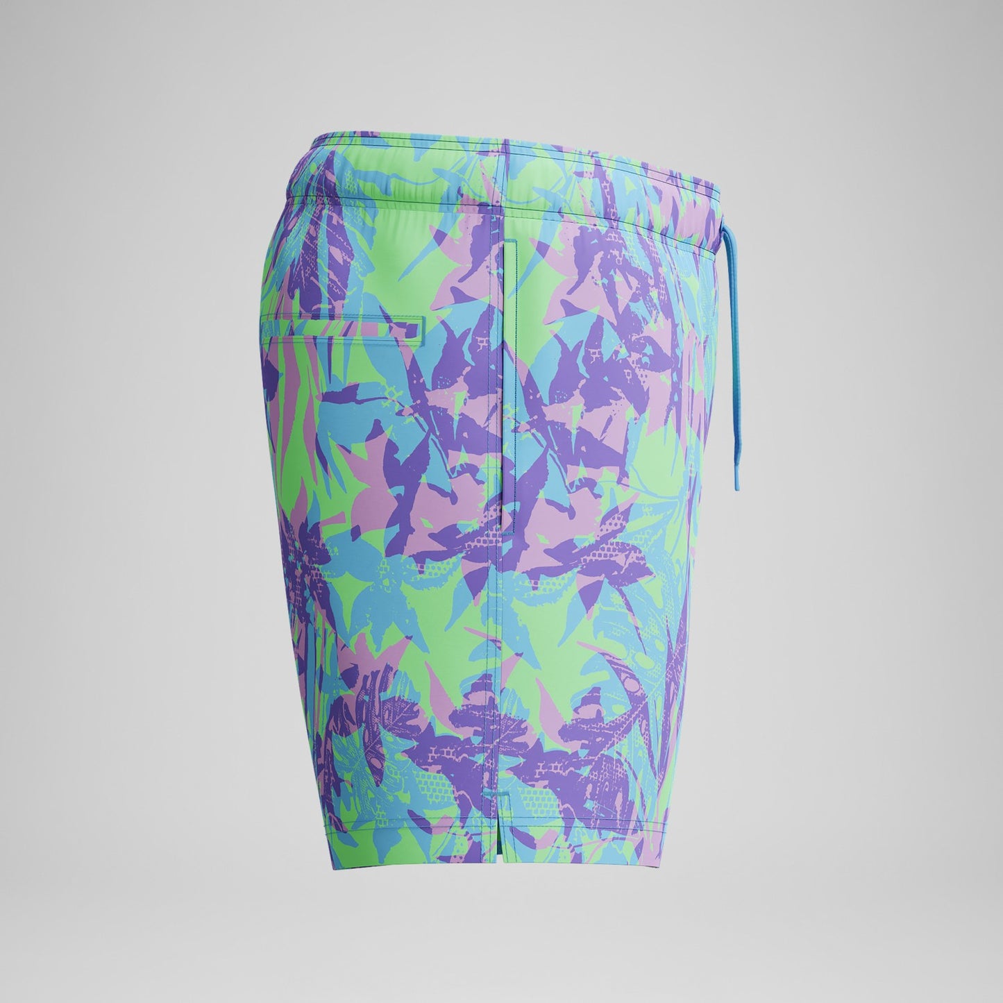 Redondo Edge Printed Swim Shorts Purple/Green - Speedo