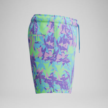 Redondo Edge Printed Swim Shorts Purple/Green - Speedo