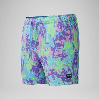 Redondo Edge Printed Swim Shorts Purple/Green - Speedo