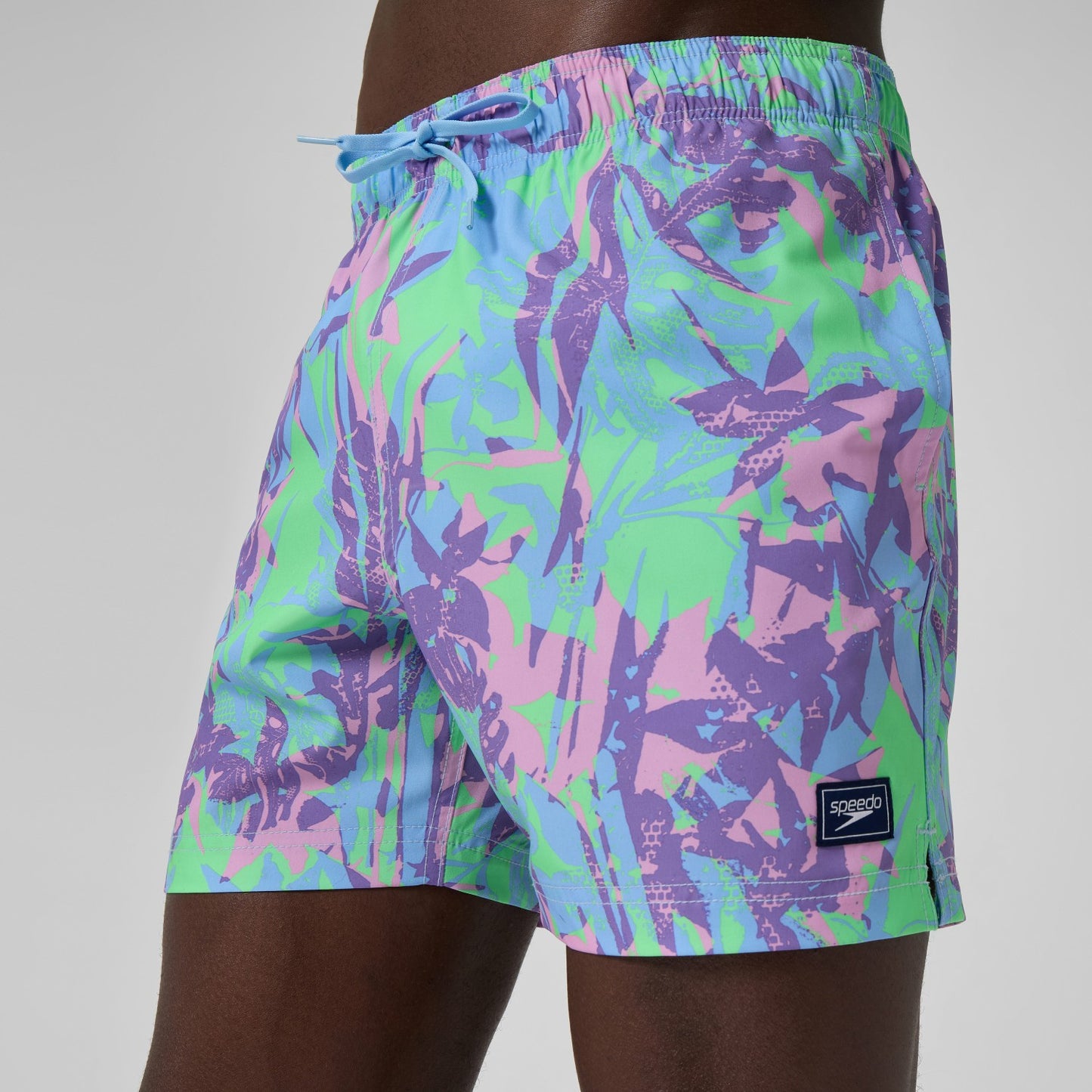 Redondo Edge Printed Swim Shorts Purple/Green - Speedo