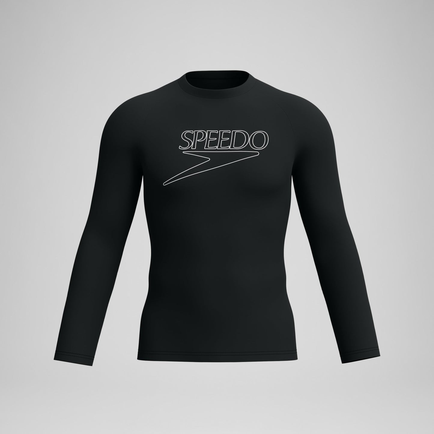 Endurance+ Logo Long Sleeve Rashguard Black - Speedo