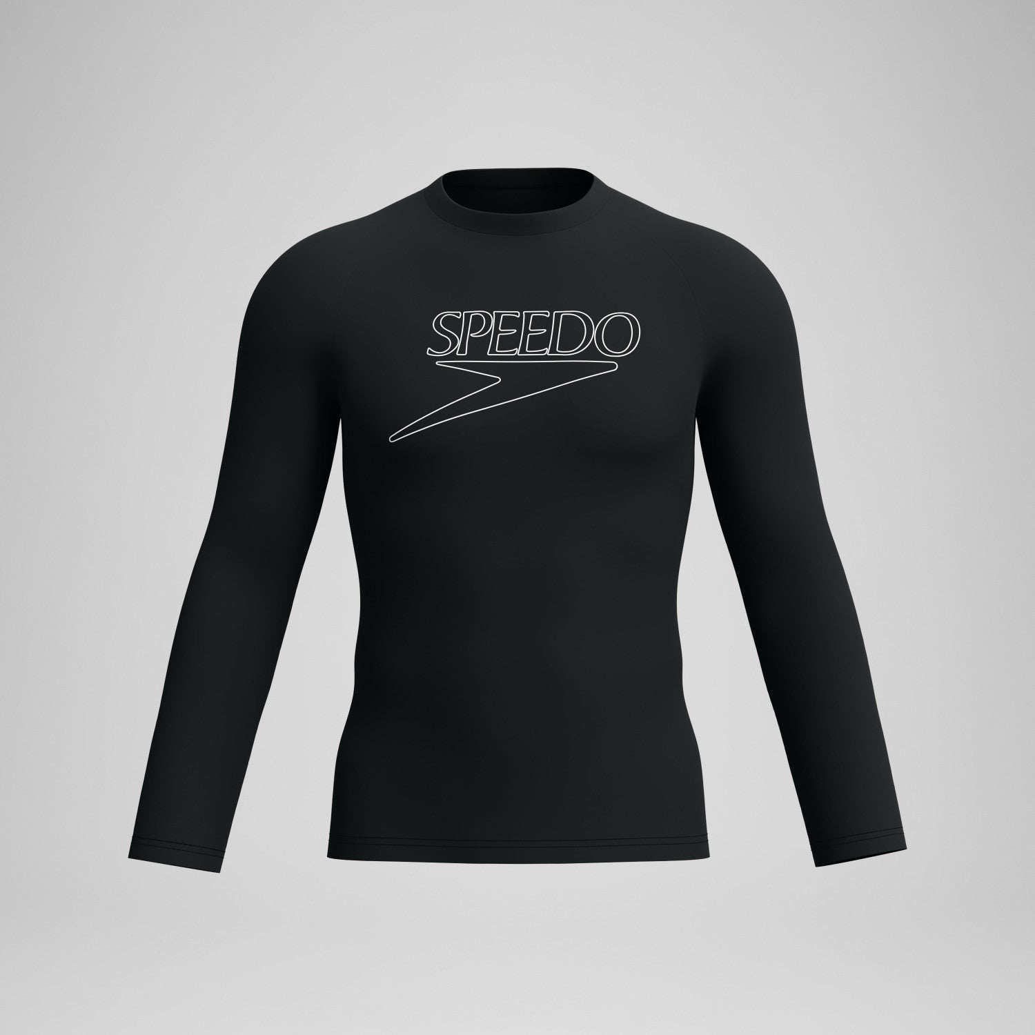 Endurance+ Logo Long Sleeve Rashguard Black - Speedo