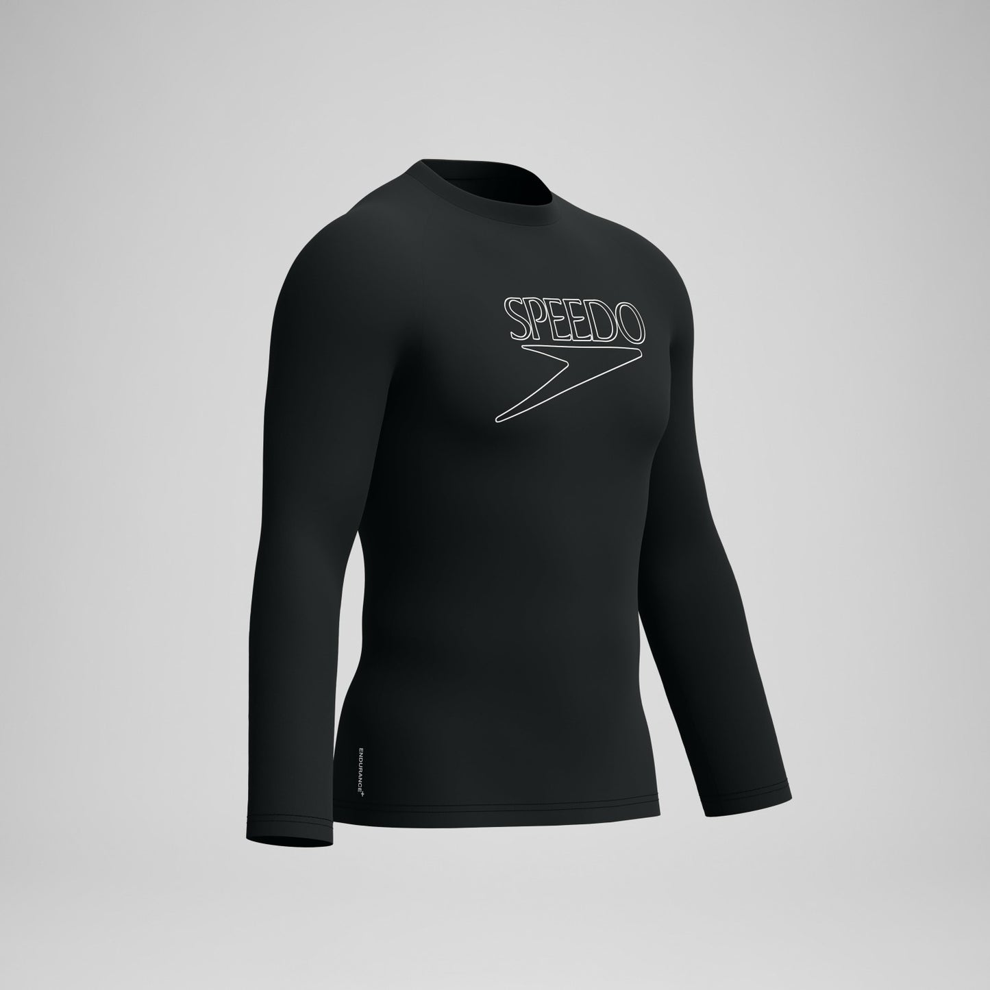 Endurance+ Logo Long Sleeve Rashguard Black - Speedo