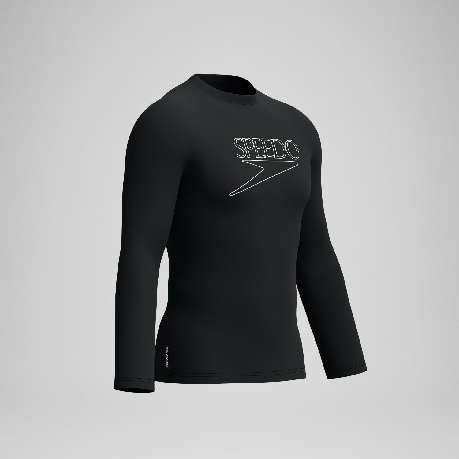 Endurance+ Logo Long Sleeve Rashguard Black - Speedo