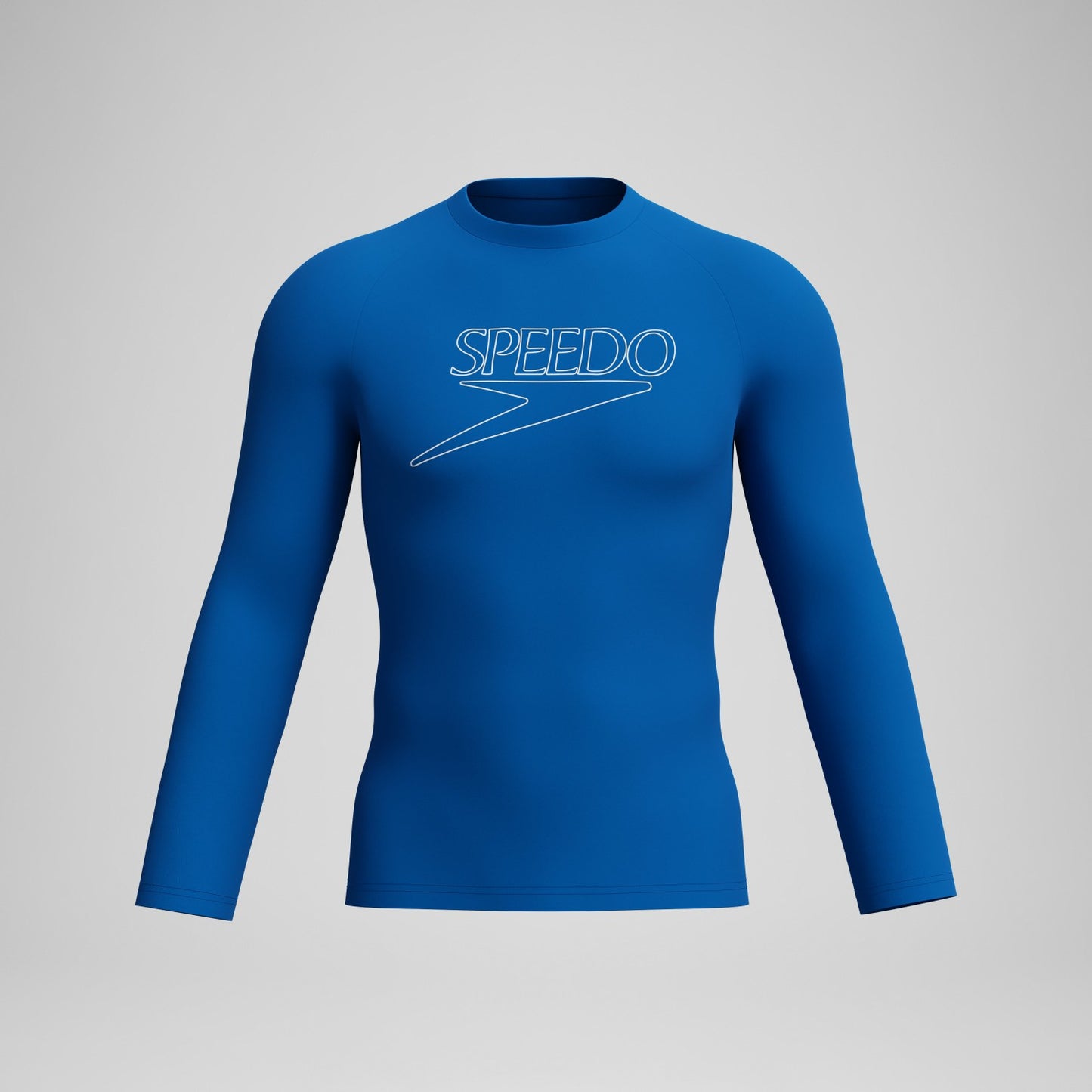 Endurance+ Logo Long Sleeve Rashguard Blue - Speedo