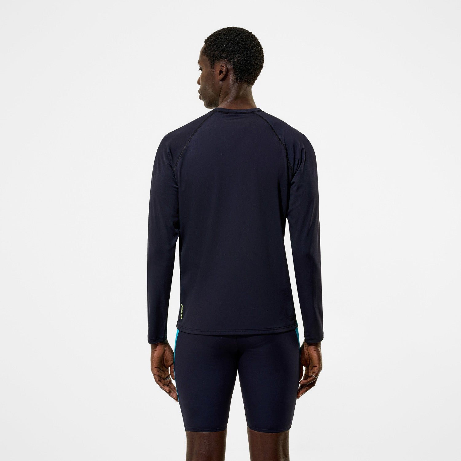 Hyperboom Splice Long Sleeve Zip Rashguard Black/Turquoise - Speedo