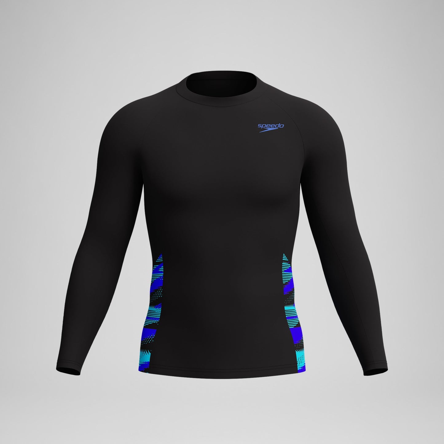 Endurance+ Splice Rash Top Black/Blue - Speedo