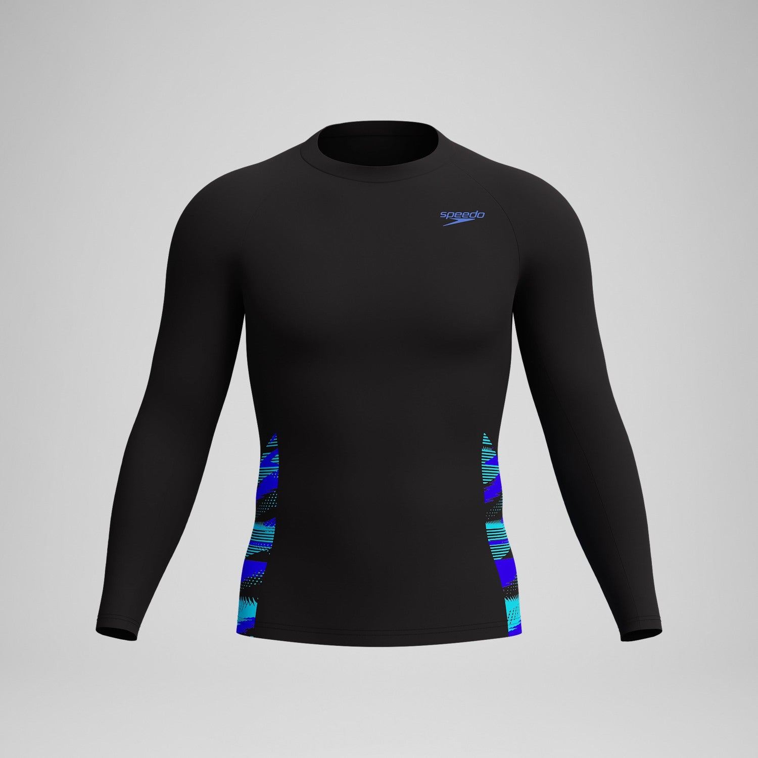 Endurance+ Splice Rash Top Black/Blue - Speedo