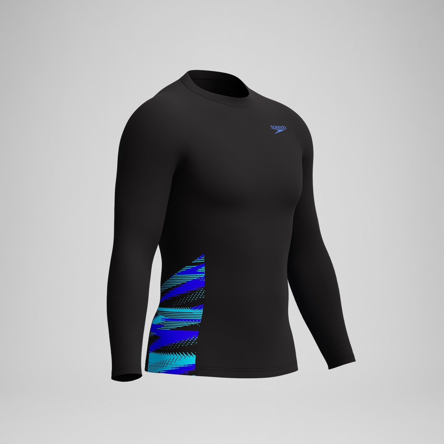 Endurance+ Splice Rash Top Black/Blue - Speedo