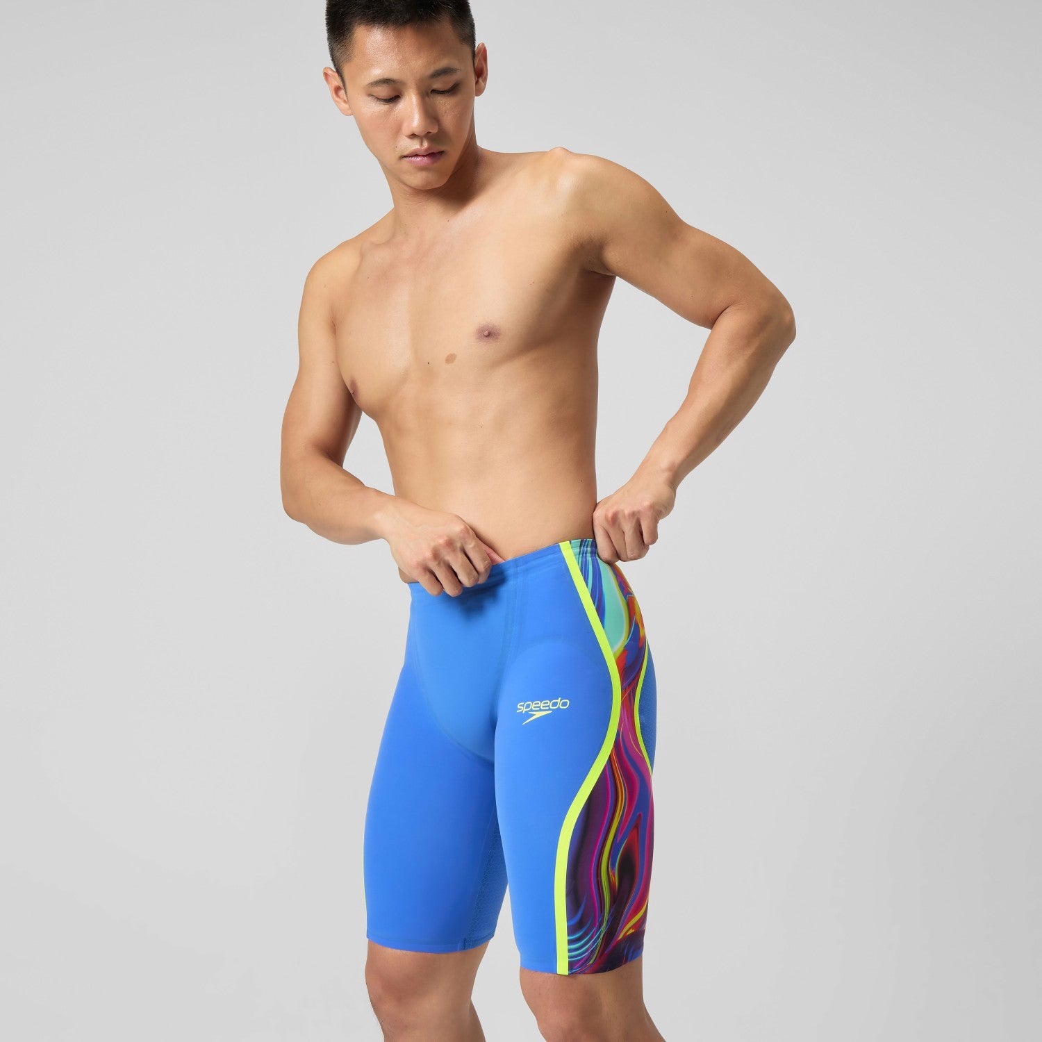 Fastskin LZR Pure Intent 2.0 High Waist Jammer Blue/Yellow/Red - Speedo