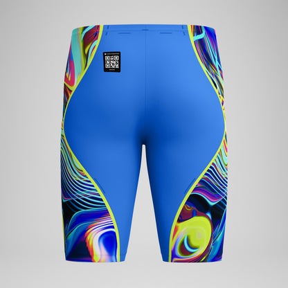 Fastskin LZR Pure Intent 2.0 High Waist Jammer Blue/Yellow/Red - Speedo