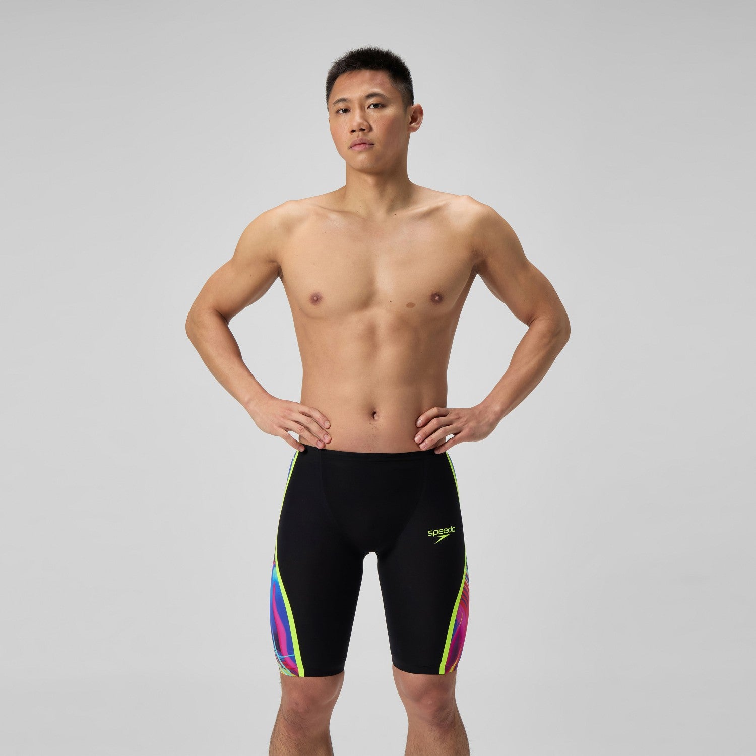 Fastskin LZR Pure Intent 2.0 High Waist Jammer Black/Yellow - Speedo