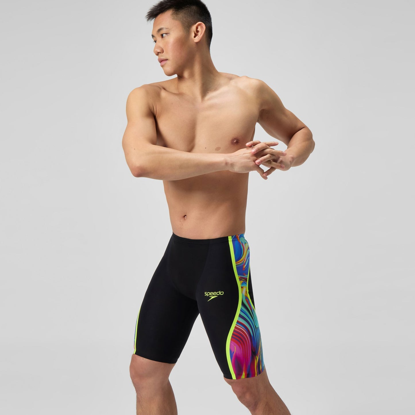 Fastskin LZR Pure Intent 2.0 High Waist Jammer Black/Yellow - Speedo