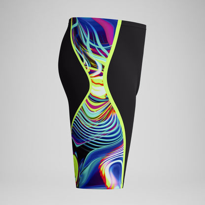 Fastskin LZR Pure Intent 2.0 High Waist Jammer Black/Yellow - Speedo