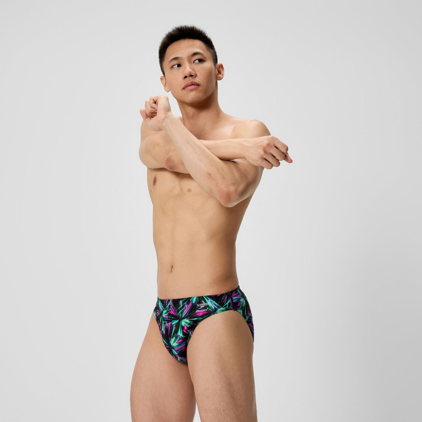 Club Training Printed Brief Green/Black - Speedo