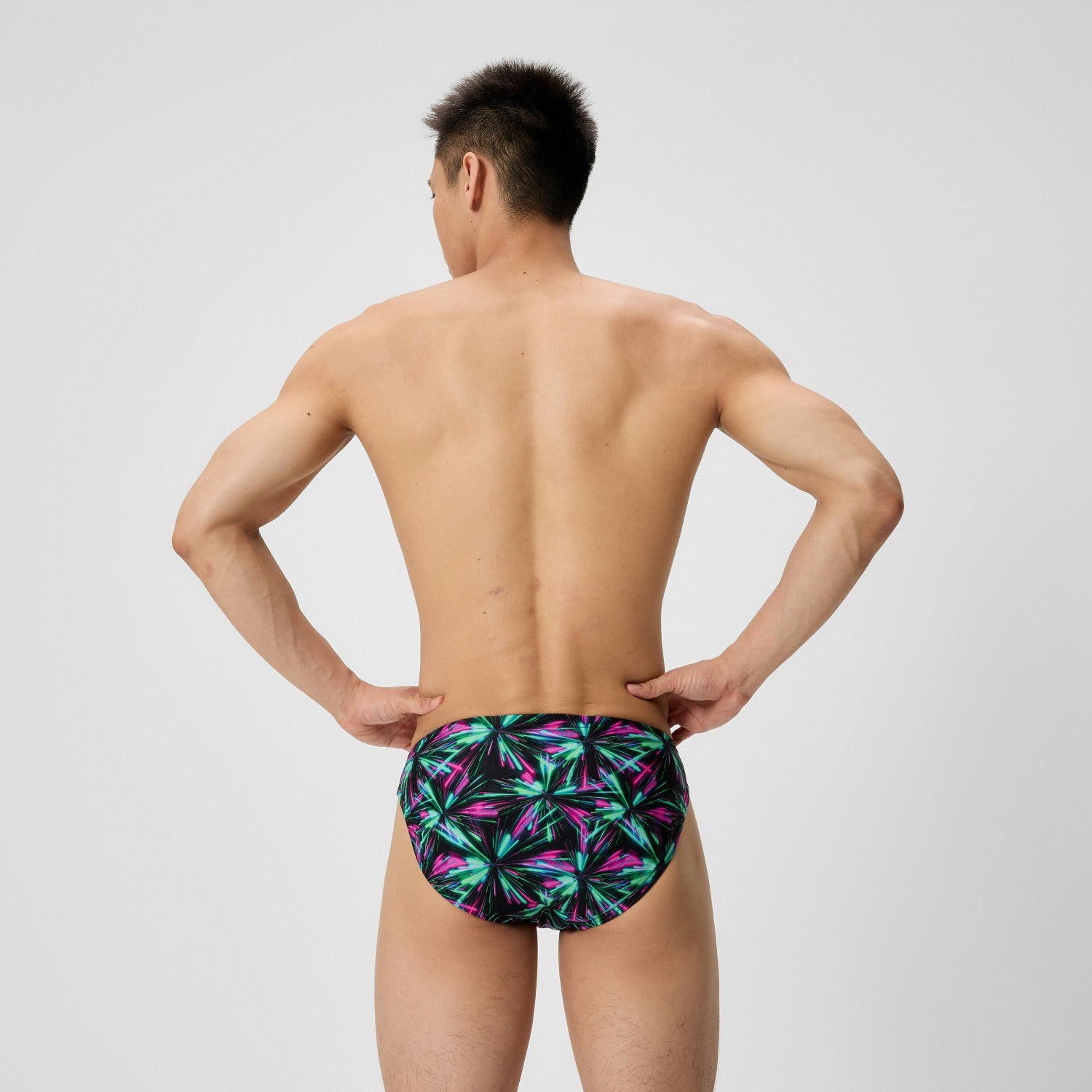 Club Training Printed Brief Green/Black - Speedo