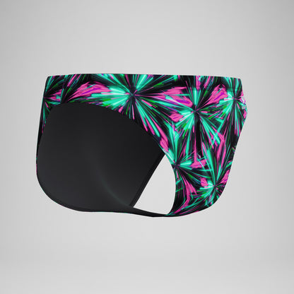 Club Training Printed Brief Green/Black - Speedo