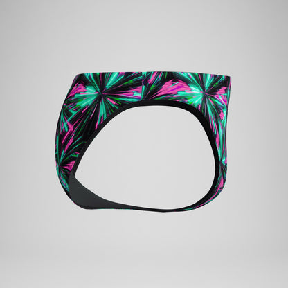 Club Training Printed Brief Green/Black - Speedo